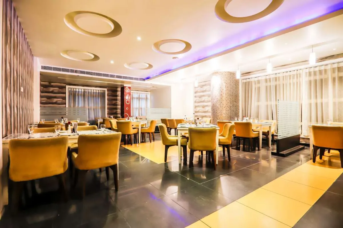 Diva restaurant dining tables and lounge seating